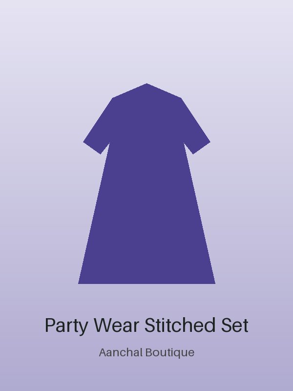 Classic Party Wear Stitched Set