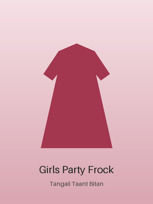 Designer Girls Party Frock
