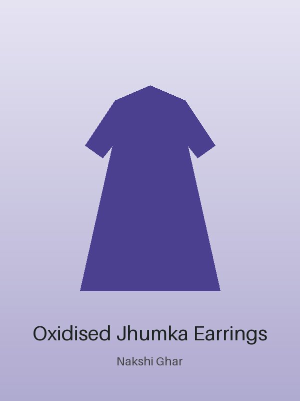 Eid Special Oxidised Jhumka Earrings