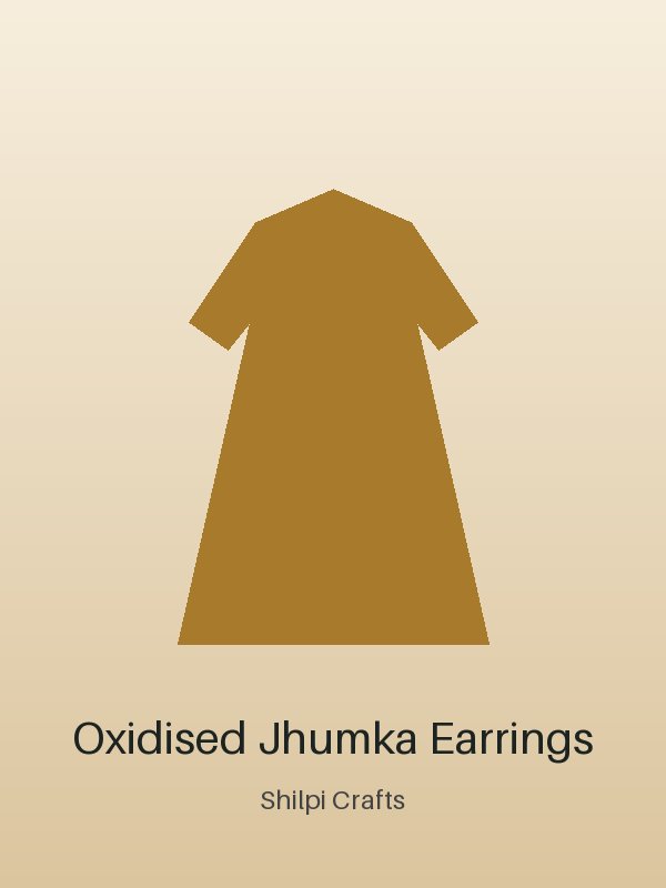 Eid Special Oxidised Jhumka Earrings