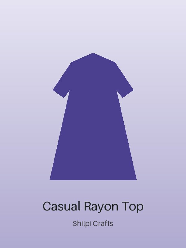 Elegant Casual Rayon Top