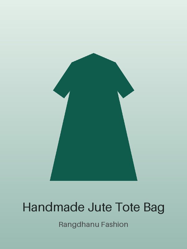 Elegant Handmade Jute Tote Bag
