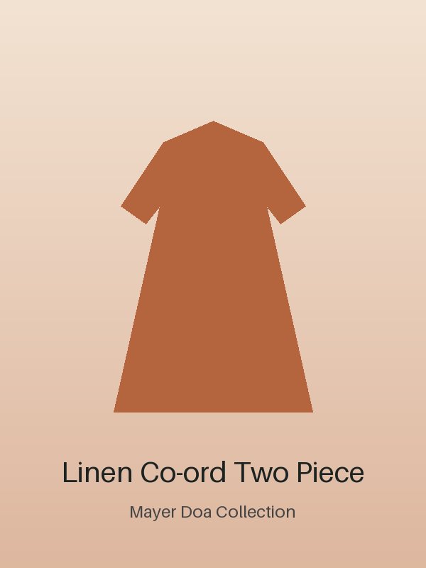 Elegant Linen Co-ord Two Piece