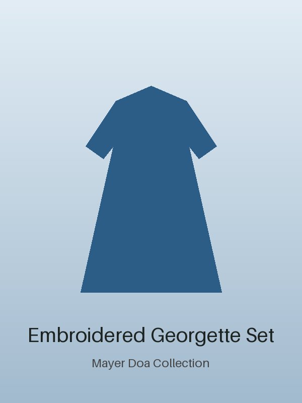 Handmade Embroidered Georgette Set