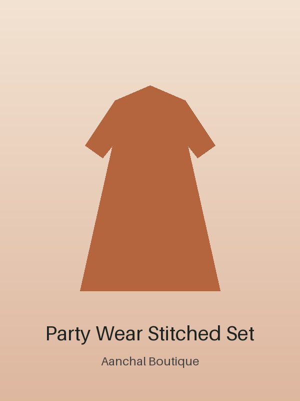 Party Wear Stitched Set