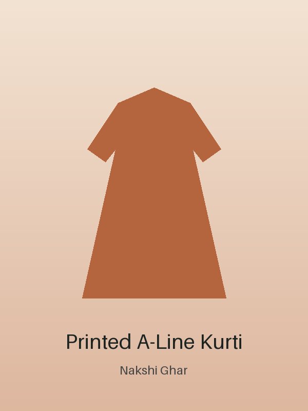 Premium Printed A-Line Kurti