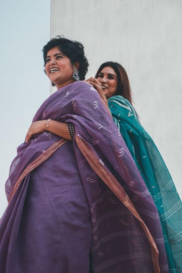 Purple Handloom Cotton Saree