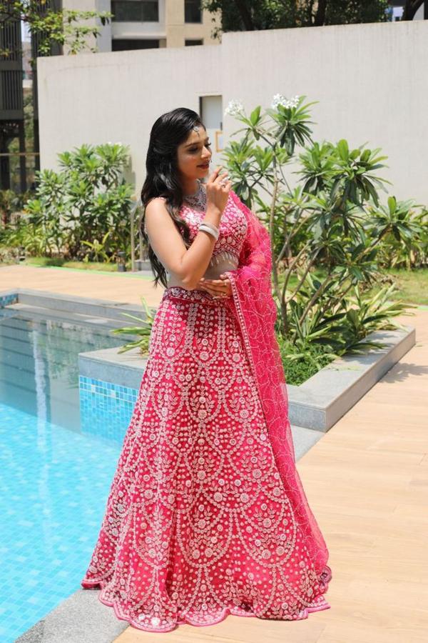 Rani Pink Embroidered Lehenga