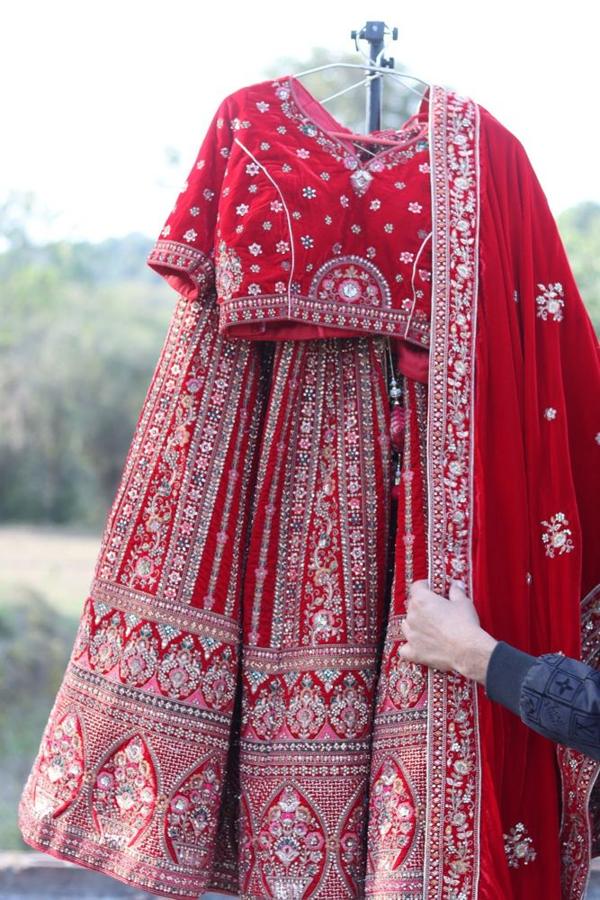 Red Bridal Lehenga