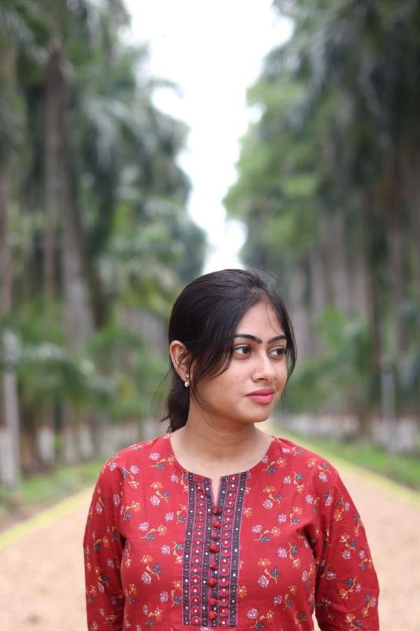 Red Embroidered Cotton Kurti