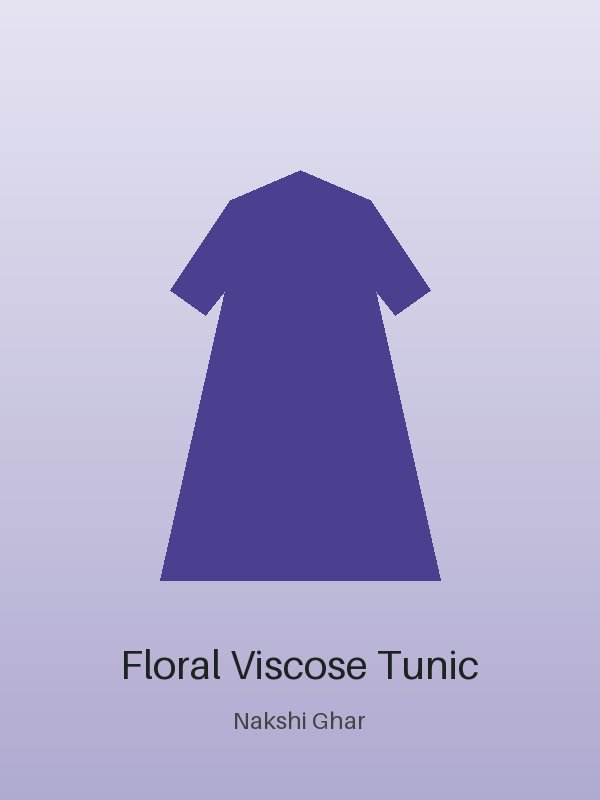 Summer Floral Viscose Tunic